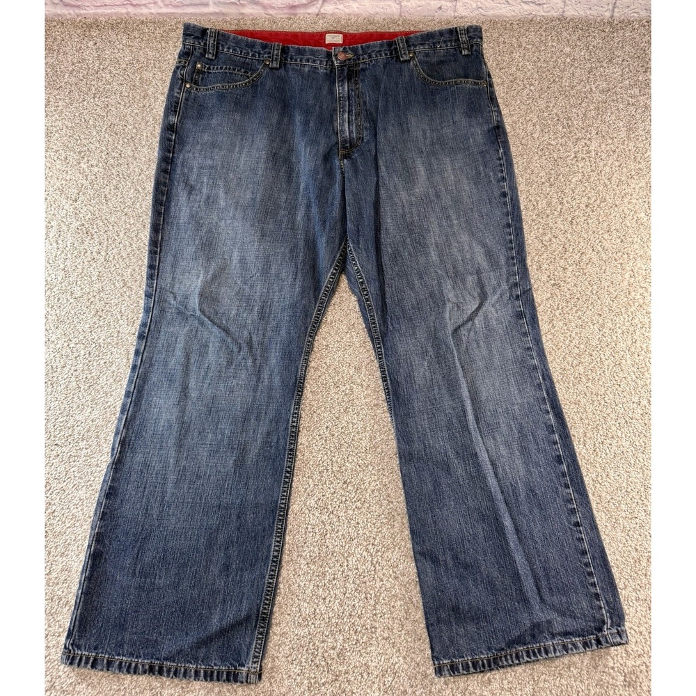 Y2K 2000s Dockers Relaxed Fit Baggy Dark Wash Jeans Mens Size 42X30